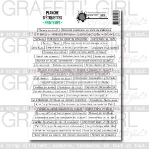 Die-cut Thème Printemps