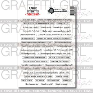 Die-cut Thème Sport