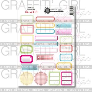 Die-cut étiquettes Graffiti