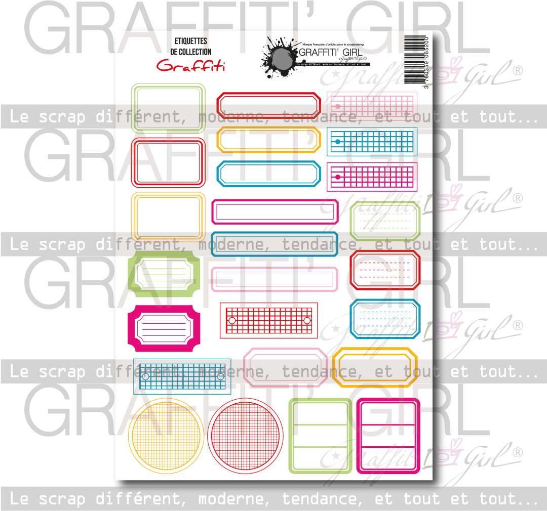 Die-cut étiquettes Graffiti – Image 2