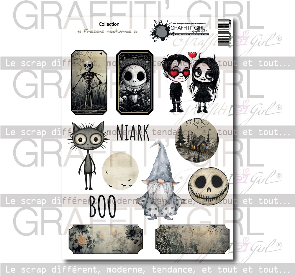 Die-cut Frissons nocturnes