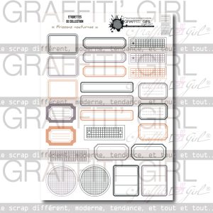 Die-cut étiquettes Frissons nocturnes