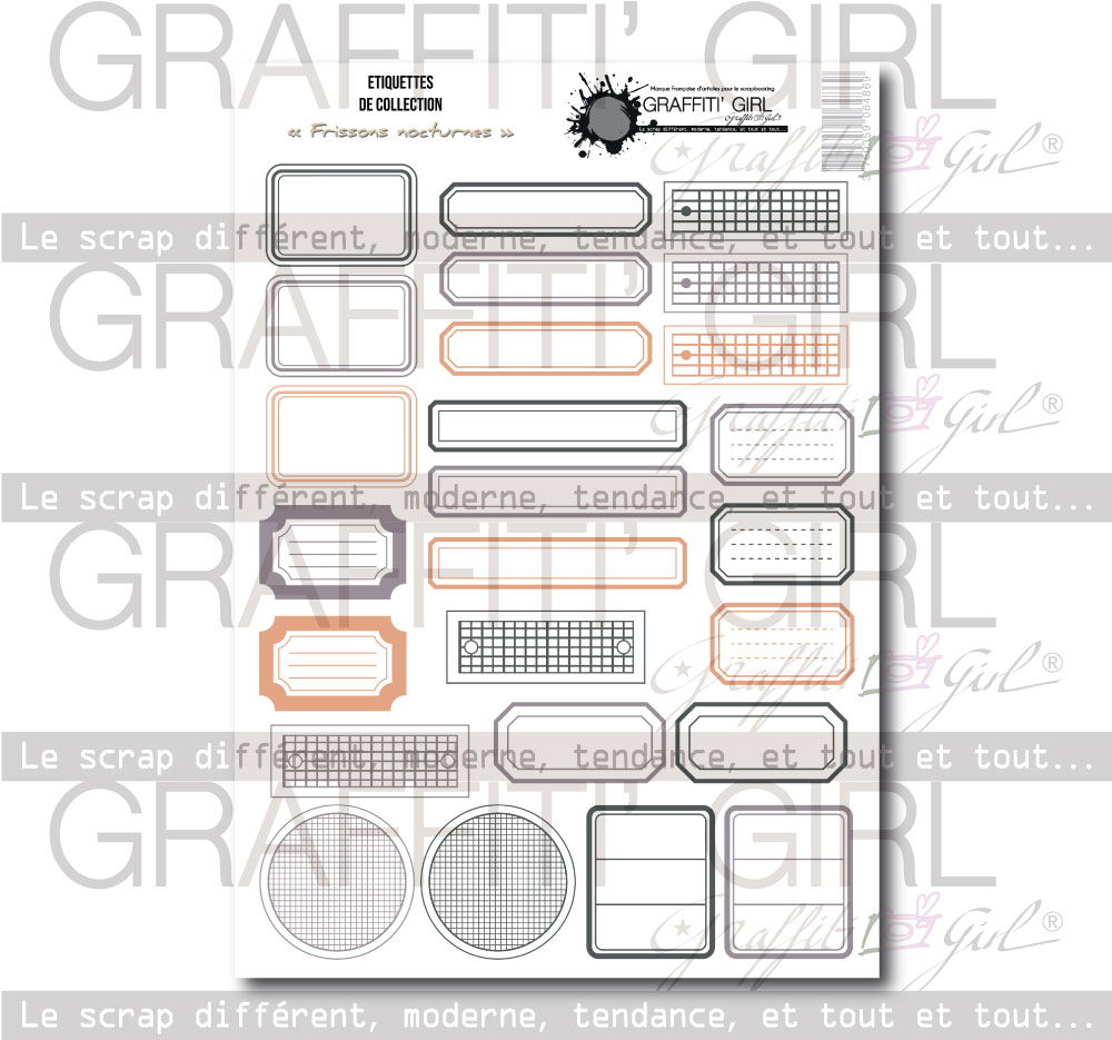 Die-cut étiquettes Frissons nocturnes – Image 2