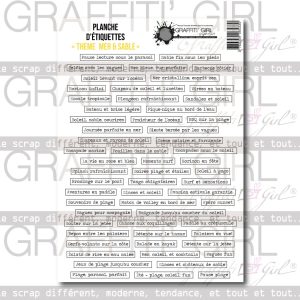 Die-cut Thème Mer & sable