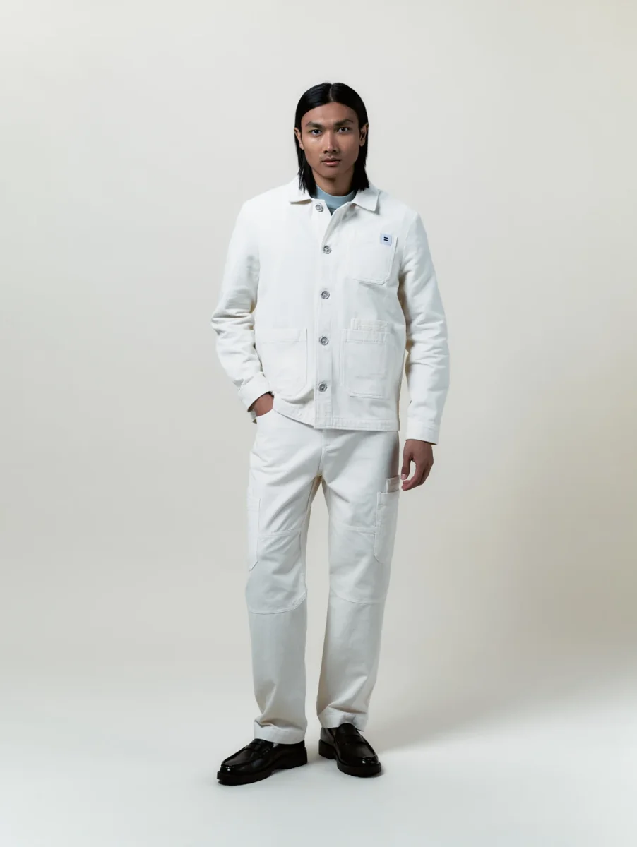 VESTE WORKER TOILE ECRU – Image 5