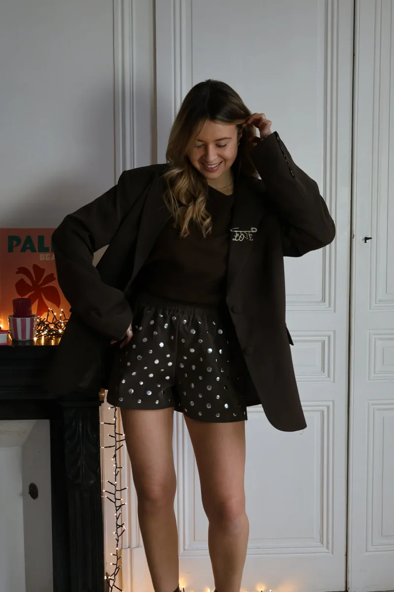 Veste de tailleur à revers léopard – Image 6