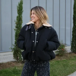 blouson bombers noir "jade"