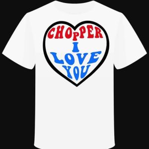 T-Shirt "Chopper I Love You" BIKE VINTAGE DESIGN FASHION HEART