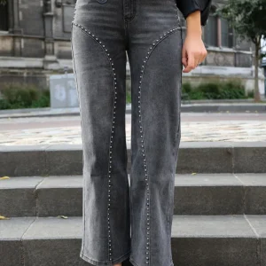 Jeans "soho" noir délavé