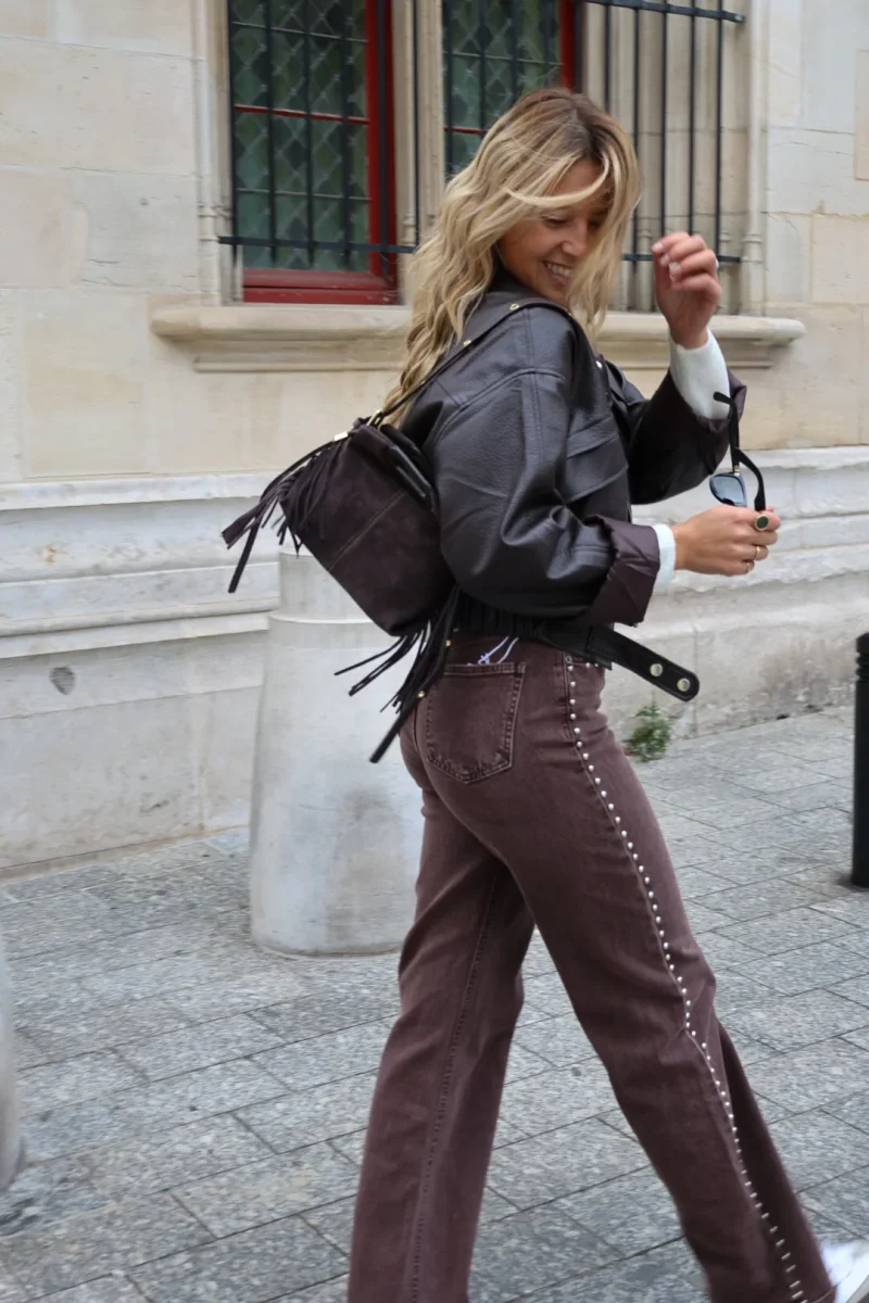 Veste biker choco – Image 4