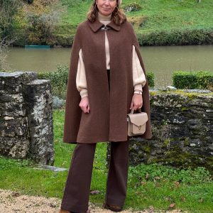 Cape prestige 3 chocolat laine Hippocampe