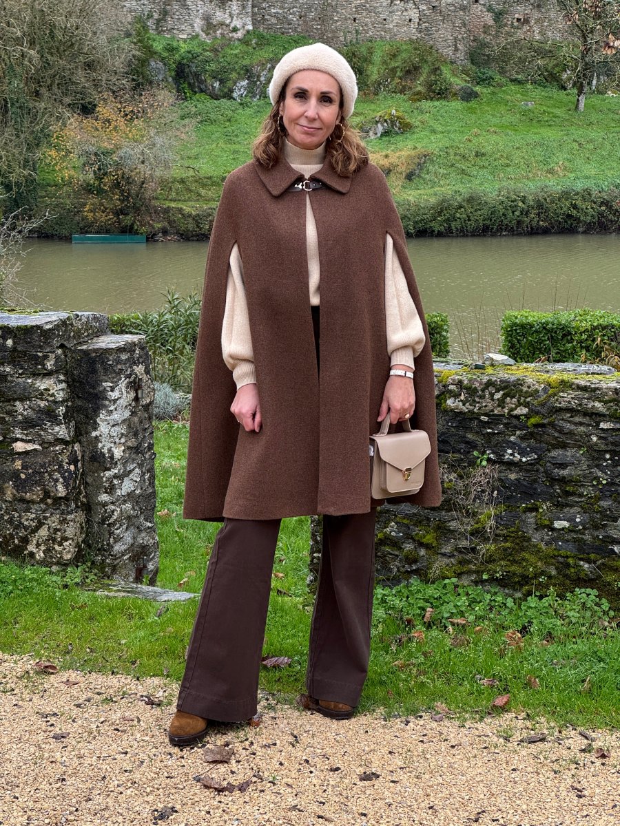 Cape prestige 3 chocolat laine Hippocampe – Image 2