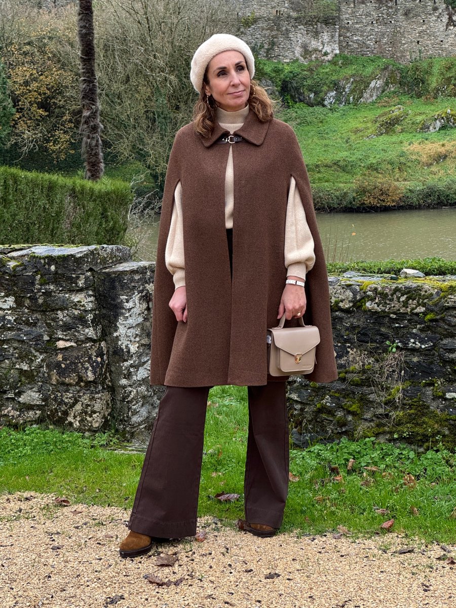 Cape prestige 3 chocolat laine Hippocampe – Image 4