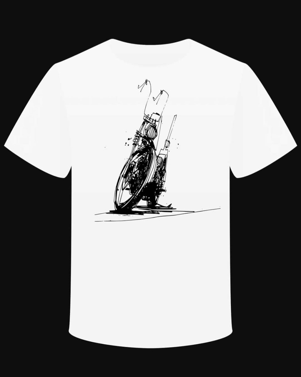 T-Shirt "Chopper Line" BIKE OLD VINTAGE DESIGN CHOPPER