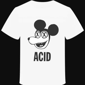 T-Shirt "ACID" MOUSE vintage design psychédélique