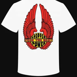 T-Shirt "Chopper Power Fuck the Rest" BIKE VINTAGE OLD DESIGN
