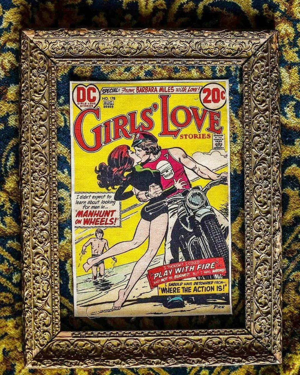 Backpatch "Girls Love" MOTORCYCLE VINTAGE AFFICHE MAG – Image 2