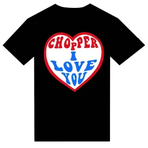 T-Shirt "Chopper I Love You" BIKE VINTAGE DESIGN FASHION HEART