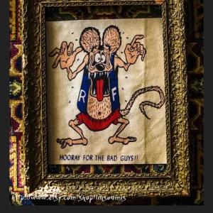 Backpatch "Rat Fink Hooray For the Bad Guys!!"