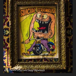 Backpatch "Suicide Scrambler" MONSTER DESSIN