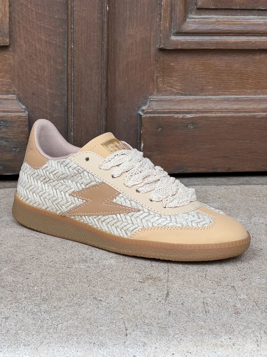 Basket en cuir beige EMILY D507 Semerdjian – Image 3