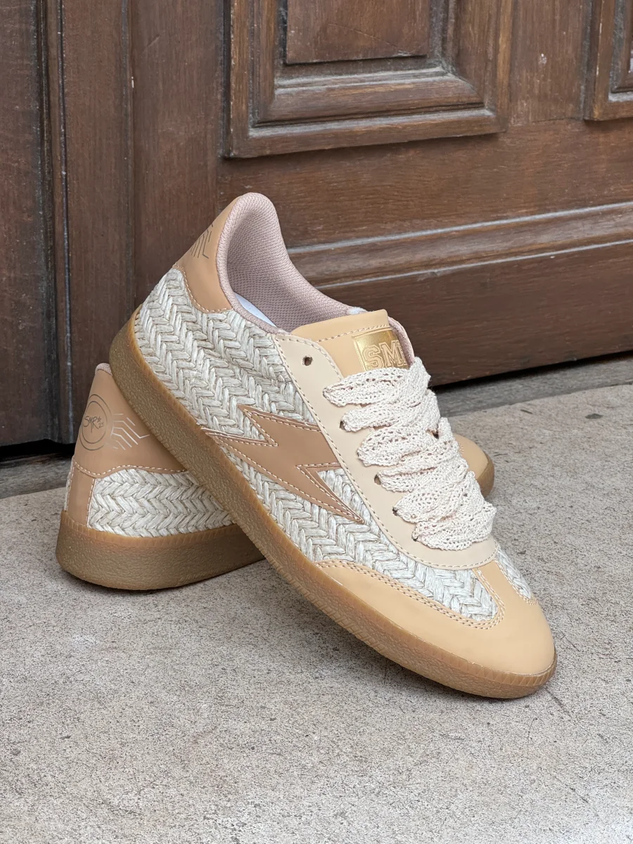 Basket en cuir beige EMILY D507 Semerdjian – Image 7