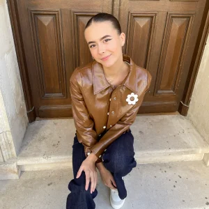 Veste vinyle cappuccino DAISY Hippocampe