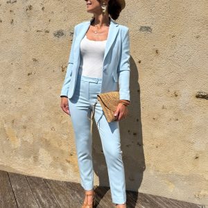 Veste bleu ciel DIANA Hippocampe