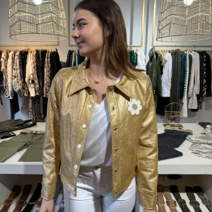 Veste vinyle or DAISY Hippocampe