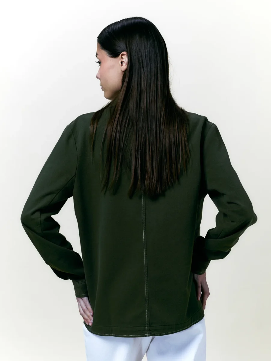 VESTE WORKER TOILE OLIVE – Image 7