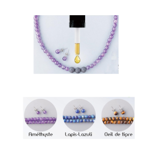 Collier diffuseur d&rsquo;huile essentielle
