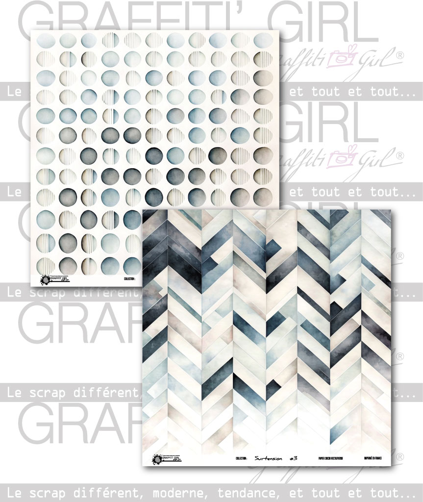 Lot de 6 papiers 30×30 Surtension – Image 4