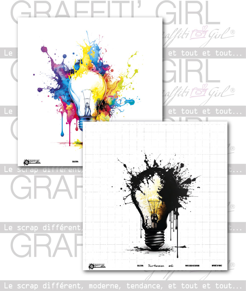 Lot de 6 papiers 30×30 Surtension – Image 5