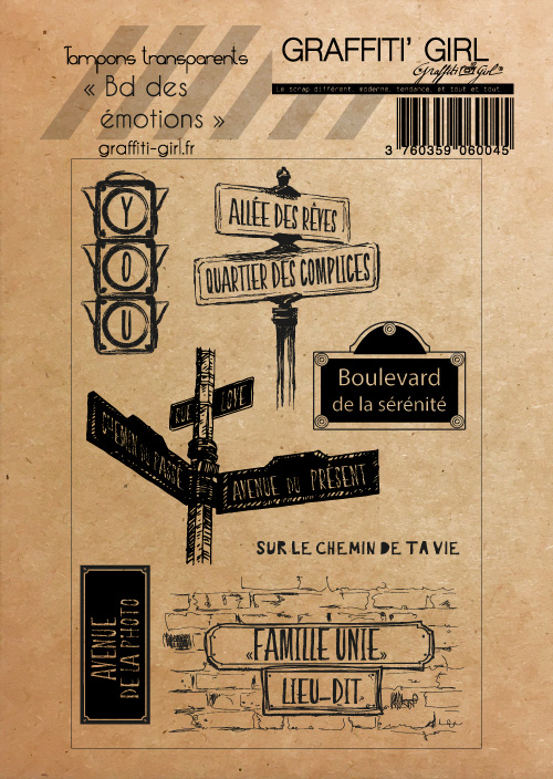 Tampons Transparents Bd des émotions