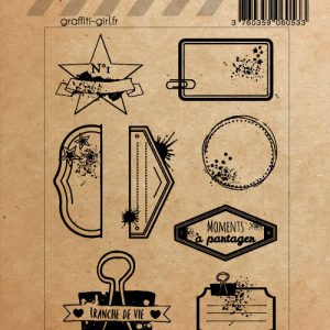 Tampons Transparents Etiquettes folles