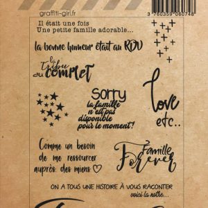 Tampons Transparents Famille forever