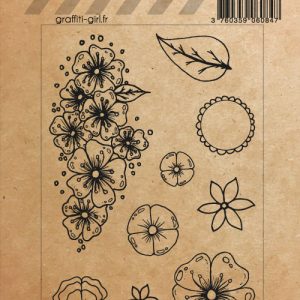 Tampons Transparents La vie en fleurs