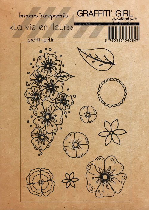 Tampons Transparents La vie en fleurs