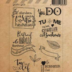 Tampons Transparents Lettering