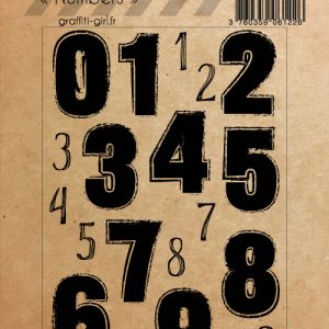 Tampons Transparents Numbers