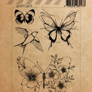 Tampons Transparents Papillons