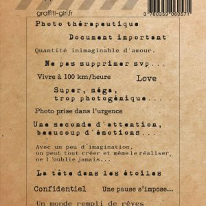 Tampons Transparents Typo