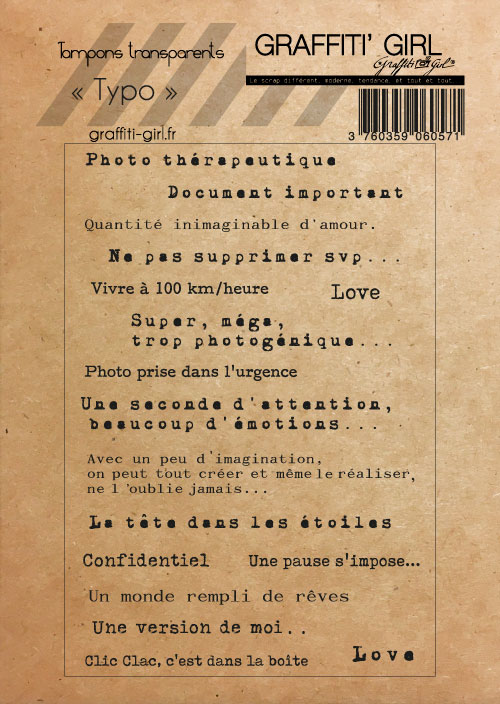 Tampons Transparents Typo – Image 2