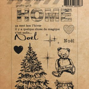 Tampons Transparents Veillée de Noël