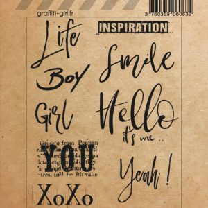 Tampons Transparents Words