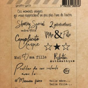 Tampons Transparents Mère fille