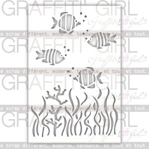 Pochoir Sous l&rsquo;eau