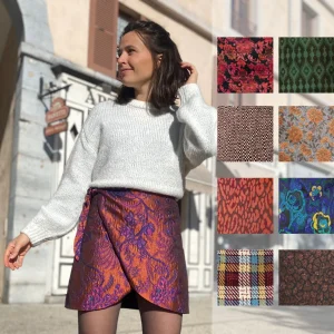 Jupe portefeuille courte - Personnalisée