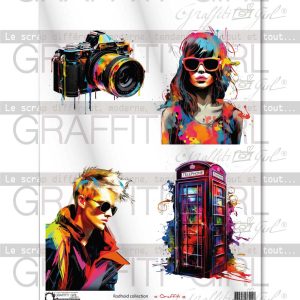 Planche de rhodoïd Graffiti