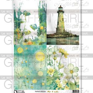 Planche de rhodoïd Mer & sable